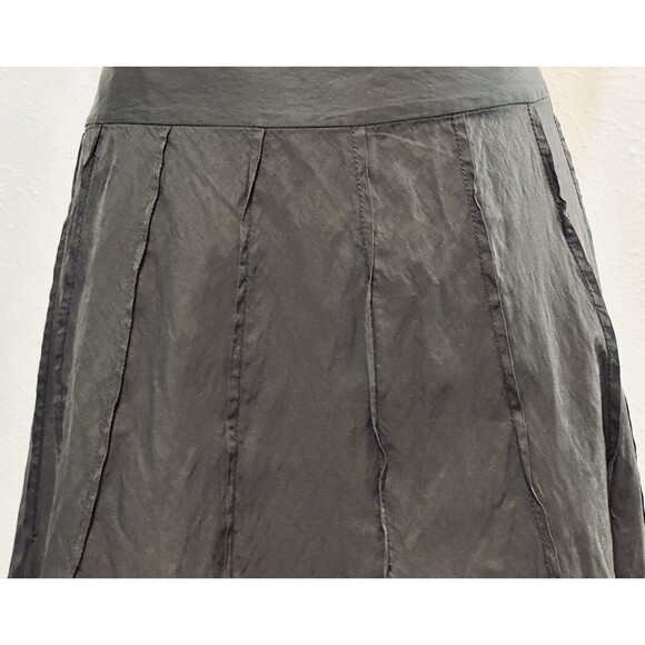 Emanuel Ungaro Women's Size 16 Grey Mid-length Flared Skirt Career Closet Staple - Picture 3 of 12
